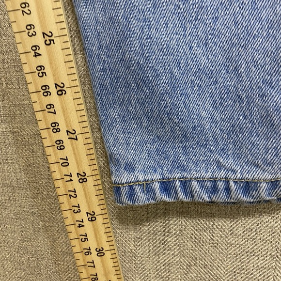 Vintage Bugle Boy 750 Straight Leg Jeans Mens 36 X32 Blue Denim - Picture 11 of 11